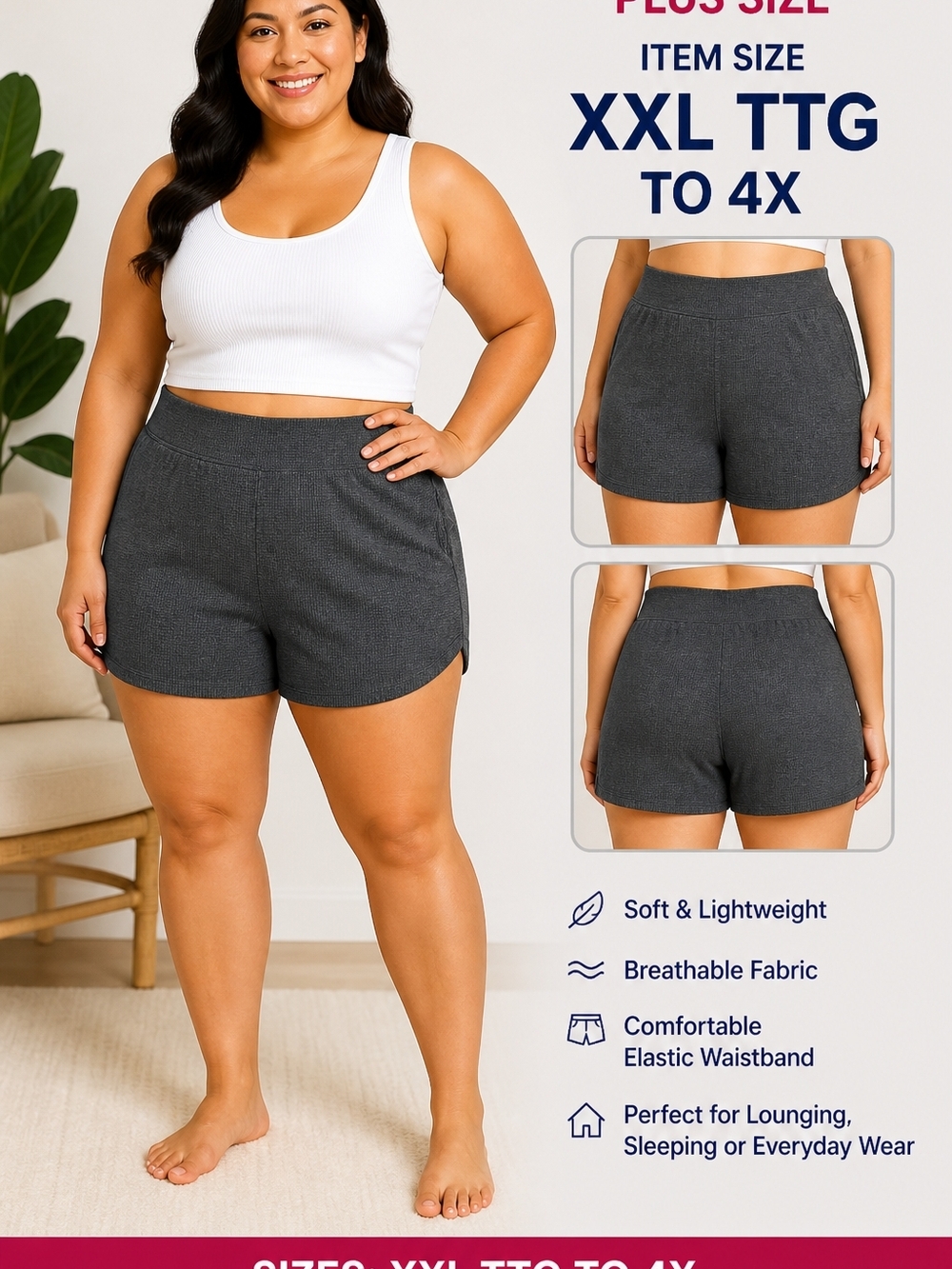 Old Navy Plus Size Charcoal Gray Bike Shorts